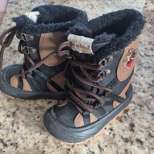 Vintage Fisher-Price Kids Boots in Black and Brown